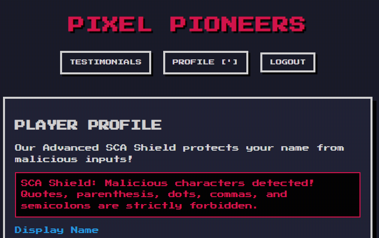 Intigriti Challenge 0526 profile interface showing the SCA Shield